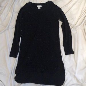 Black Dress with Subtle White Dots